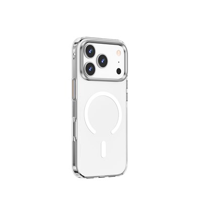 Apple iPhone 17 Pro Kılıf M-safe Şarj Özellikli Wiwu YXK-208 Invisible Ultra Sert PC Kapak