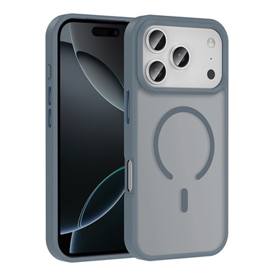 Apple iPhone 17 Pro Kılıf M-safe Şarj Özellikli Mat Arka Yüzey Zore Sio Kapak