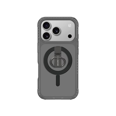 Apple iPhone 17 Pro Kılıf M-safe Şarj Özellikli Yüzük Standlı Amazingthing Titan Pro Serisi Kapak