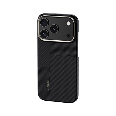 Apple iPhone 17 Pro Kılıf M-safe Şarj Özellikli Karbon Fiber Benks Montage ArmorAir Kevlar Kapak