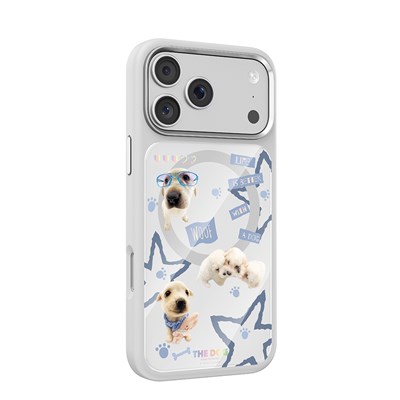 Apple iPhone 17 Pro Kılıf M-safe Şarj Özellikli 3D Baskılı Tasarım Mutural The Dog Serisi Kapak