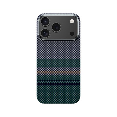 Apple iPhone 17 Pro Kılıf M-safe Şarj Özellikli Karbon Fiber Tasarımlı Benks Aurora ArmorAir Kevlar Kapak
