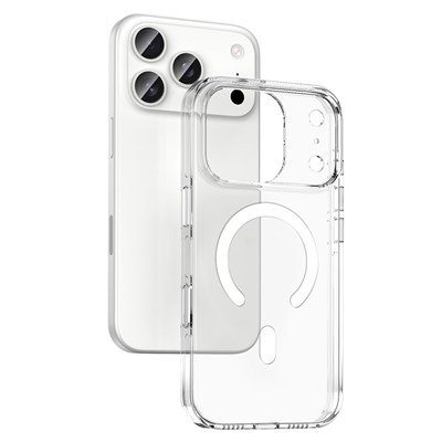 Apple iPhone 17 Pro Kılıf M-safe Şarj Özellikli Kamera Korumalı Zore Kripto Kapak