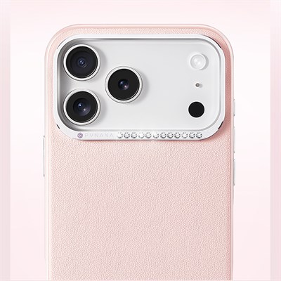 Apple iPhone 17 Pro Kılıf M-safe Şarj Özellikli Deri Tasarımlı Pynana Starry Serisi Kapak