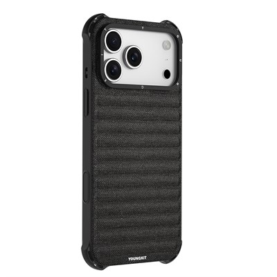 Apple iPhone 17 Pro Kılıf M-safe Şarj Özellikli Youngkit Canvas Serisi Kapak