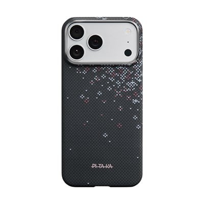 Apple iPhone 17 Pro Kılıf M-safe Şarj Özellikli Aramid Fiber Pitaka Sakura Hours Serisi Kapak