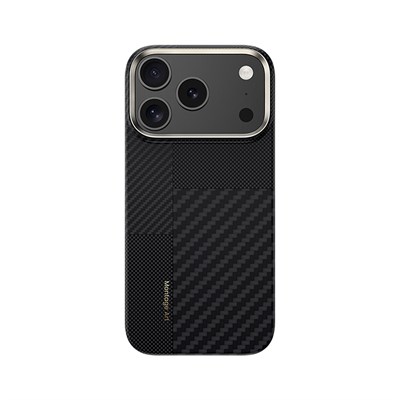 Apple iPhone 17 Pro Kılıf M-safe Şarj Özellikli Karbon Fiber Benks Montage ArmorAir Kevlar Kapak