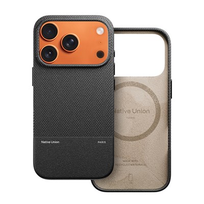 Apple iPhone 17 Pro Kılıf M-safe Şarj Özellikli Deri Dokulu Native Union RE Classic Serisi Kapak