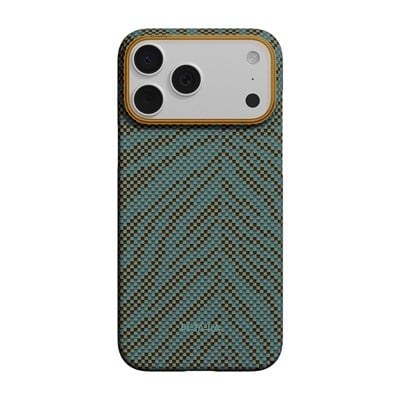 Apple iPhone 17 Pro Kılıf M-safe Şarj Özellikli Aramid Fiber Pitaka Breath of Veins Serisi Kapak