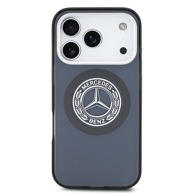 Apple iPhone 17 Pro Kılıf Mercedes Benz Orjinal Lisanslı M-safe Şarj Özellikli Çift Katmanlı PC Nostaljik Yıldız Dizayn Kapak