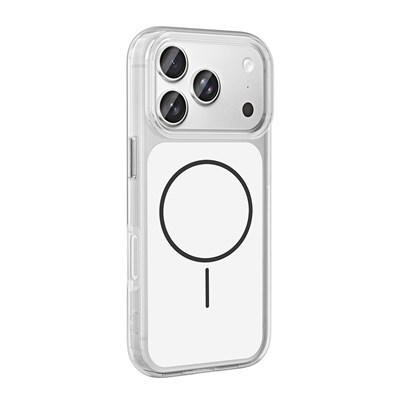 Apple iPhone 17 Pro Kılıf  Metal Buton Tasarımlı Zore İkonik Sert Silikon Kapak