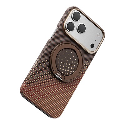 Apple iPhone 17 Pro Kılıf Raptic 2in1 Bundle Kit Aramid Skin Serenity Serisi Stand ve Kapak