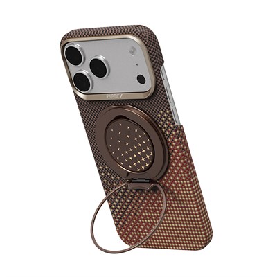 Apple iPhone 17 Pro Kılıf Raptic 2in1 Bundle Kit Aramid Skin Serenity Serisi Stand ve Kapak