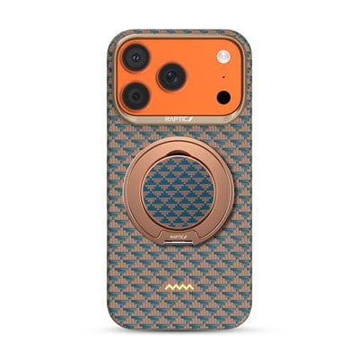Apple iPhone 17 Pro Kılıf Raptic 2in1 Bundle Kit Aramid Skin Destiny Serisi Stand ve Kapak
