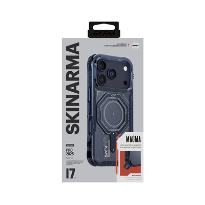 Apple iPhone 17 Pro Kılıf SkinArma M-safe Şarj Özellikli Airbag Tasarımlı Magma Kapak