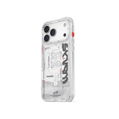 Apple iPhone 17 Pro Kılıf Skinarma M-safe Şarj Özellikli Yazı Desenli Airbag Tasarımlı Sonix Kapak