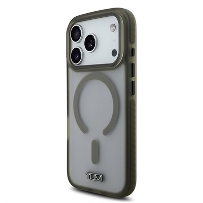 Apple iPhone 17 Pro Kılıf TUMI Orjinal Lisanslı M-safe Şarj Özellikli Buzlu Transparan Kapak