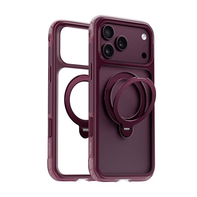 Apple iPhone 17 Pro Kılıf Wiwu AS-203 AeroShield Ultra Serisi M-safe Şarj Özellikli Airbag Tasarımlı Standlı Kapak