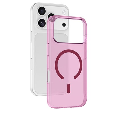 Apple iPhone 17 Pro Kamera Korumalı M-Safe Şarj Özellikli Şeffaf Zore London Silikon Kapak