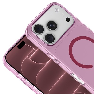 Apple iPhone 17 Pro Kamera Korumalı M-Safe Şarj Özellikli Şeffaf Zore London Silikon Kapak