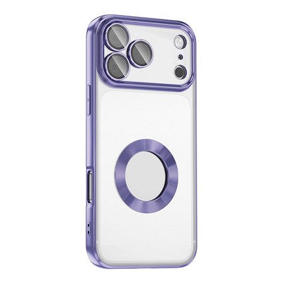 Apple iPhone 17 Pro Max Kılıf Kamera Korumalı Logo Gösteren Zore Omega Kapak