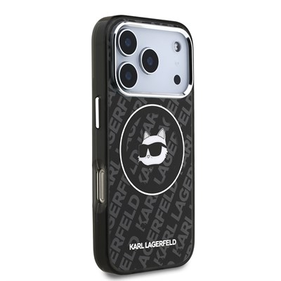 Apple iPhone 17 Pro Max Kılıf Karl Lagerfeld Orjinal Lisanslı IML Baskılı Choupette Heads Kapak