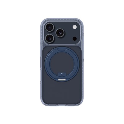 Apple iPhone 17 Pro Max Kılıf M-Safe Şarj Özellikli Airbag Tasarımlı Standlı AmazingThing Titan Pro MagSpin Kapak