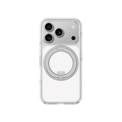 Apple iPhone 17 Pro Max Kılıf M-Safe Şarj Özellikli Airbag Tasarımlı Standlı AmazingThing Titan Pro MagSpin Kapak