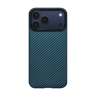 Apple iPhone 17 Pro Max Kılıf M-Safe Şarj Özellikli Kamera Kontrol Butonlu Aramid Fiber Pitaka Ultra-Slim Kapak