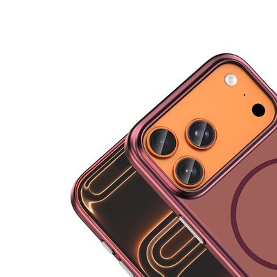 Apple iPhone 17 Pro Max Kılıf M-Safe Şarj Özellikli Zore Lora PC Kapak