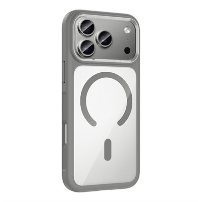 Apple iPhone 17 Pro Max Kılıf M-Safe Şarj Özellikli Metal Kamera Çerçeveli Zore Tiko Kapak