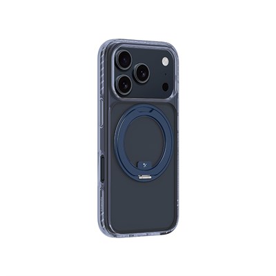 Apple iPhone 17 Pro Max Kılıf M-Safe Şarj Özellikli Airbag Tasarımlı Standlı AmazingThing Titan Pro MagSpin Kapak