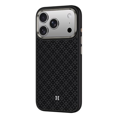 Apple iPhone 17 Pro Max Kılıf M-Safe Şarj Özellikli Benks ArmorPro ArmorGrid Serisi Kevlar Kapak