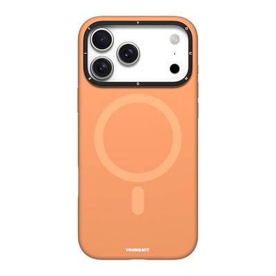 Apple iPhone 17 Pro Max Kılıf M-Safe Şarj Özellikli Kamera Standlı Youngkit Gel Cream Serisi Kapak