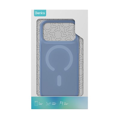 Apple iPhone 17 Pro Max Kılıf M-Safe Şarj Özellikli Benks C-Magnet Lucid ArmorPro Kapak