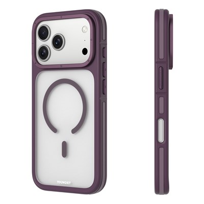 Apple iPhone 17 Pro Max Kılıf M-safe Şarj Özellikli Youngkit Rock Sand Serisi Kapak