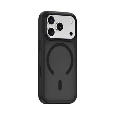 Apple iPhone 17 Pro Max Kılıf M-safe Şarj Özellikli 1500D Aramid Fiber Pitaka Military-Grade Classic Serisi Black-Grey Twill Kapak