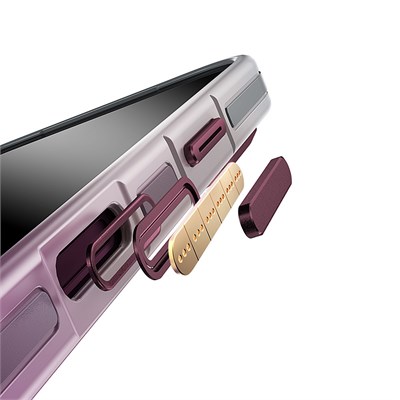 Apple iPhone 17 Pro Max Kılıf M-safe Şarj Özellikli Sert PC Wlons Arvox Standlı Kapak