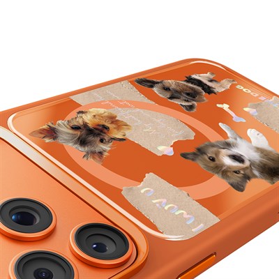 Apple iPhone 17 Pro Max Kılıf M-safe Şarj Özellikli 3D Baskılı Tasarım Mutural The Dog Serisi Kapak
