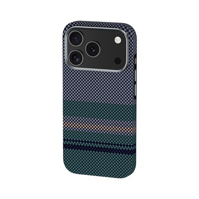 Apple iPhone 17 Pro Max Kılıf M-safe Şarj Özellikli Karbon Fiber Tasarımlı Benks Aurora ArmorPro Kevlar Kapak
