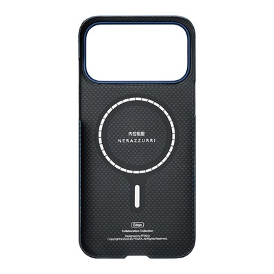 Apple iPhone 17 Pro Max Kılıf M-safe Şarj Özellikli Aramid Fiber Pitaka İnternazionale Milano Serisi Kapak