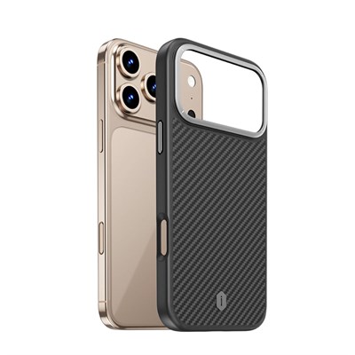 Apple iPhone 17 Pro Max Kılıf M-safe Şarj Özellikli Aramid Fiber Wiwu Defense Ultra Serisi DCC-205 Kapak