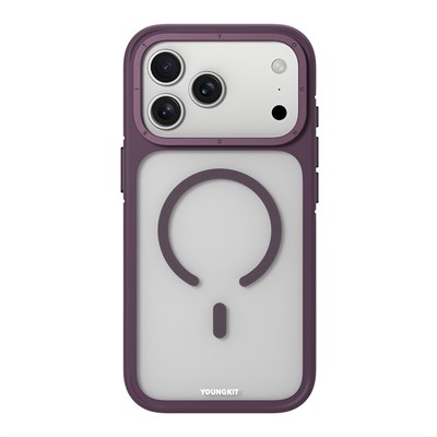 Apple iPhone 17 Pro Max Kılıf M-safe Şarj Özellikli Youngkit Rock Sand Serisi Kapak
