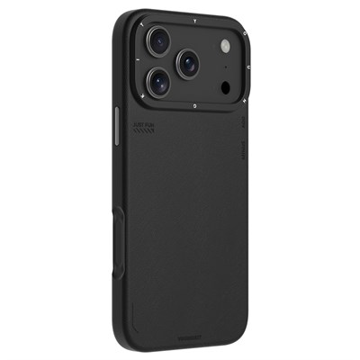 Apple iPhone 17 Pro Max Kılıf M-safe Şarj Özellikli Basit Mat Deri Desenli Youngkit Tech Fashion Serisi Kapak