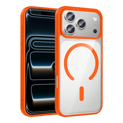 Apple iPhone 17 Pro Max Kılıf M-safe Wireless Şarj Özellikli Silikon Zore Ege Kapak