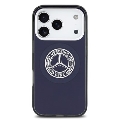 Apple iPhone 17 Pro Max Kılıf Mercedes Benz Orjinal Lisanslı M-safe Şarj Özellikli Çift Katmanlı PC Nostaljik Yıldız Dizayn Kapak