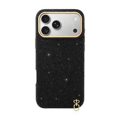 Apple iPhone 17 Pro Max Kılıf Parlayan Simli Tasarım Pynana Diamond Sky Serisi Kapak