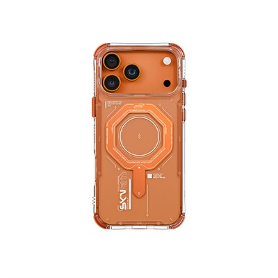 Apple iPhone 17 Pro Max Kılıf SkinArma M-safe Şarj Özellikli Airbag Tasarımlı Magma Kapak