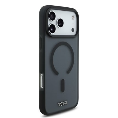 Apple iPhone 17 Pro Max Kılıf TUMI Orjinal Lisanslı M-safe Şarj Özellikli Buzlu Transparan Kapak