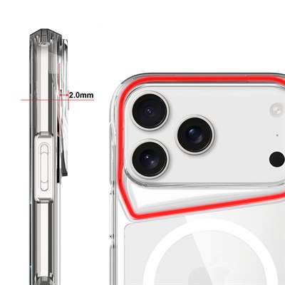 Apple iPhone 17 Pro Max Kılıf Zore M-safe Şarj Özellikli T-Max M-safe Kapak